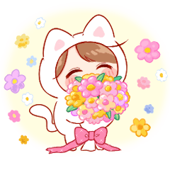 [LINEスタンプ] きぐるみちゃん♡ほぼ文字なし