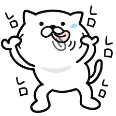 [LINEスタンプ] つかいやすいねこです。レロレロ
