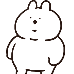 [LINEスタンプ] ラブラブきゃわあごうさぎ