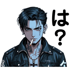 [LINEスタンプ] ワイルドなタトゥー男子の日常挨拶