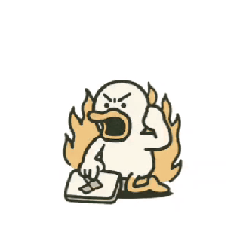 [LINEスタンプ] 動くガーガーアヒル先輩②