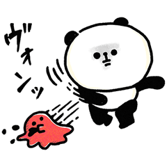 [LINEスタンプ] 脱力パンダ_情緒が豊かな使える日常