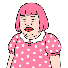 [LINEスタンプ] ぽっちゃり女子はピンクが好き  (NT)