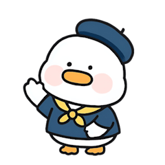 [LINEスタンプ] かわいい小さな学校のアヒル （NT）