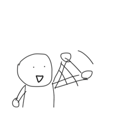 [LINEスタンプ] かんすけの腕振りスタンプ