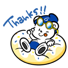 [LINEスタンプ] ドニーと夏を楽しもう♪