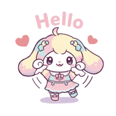[LINEスタンプ] ウサリンのキュートなスタンプ♡