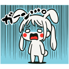 [LINEスタンプ] うさっ娘①…………………