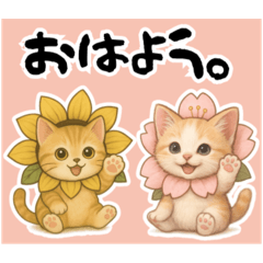 [LINEスタンプ] 桜にゃん③ふわ夏………………..