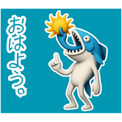 [LINEスタンプ] さかなくん①…………….