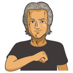 [LINEスタンプ] 劇画ミスターF