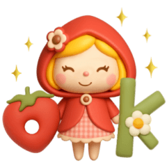 [LINEスタンプ] 3D着ぐるみ♡苺ちゃん【夏】