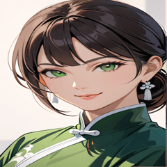[LINEスタンプ] 茶髪笑顔カンフー美女0