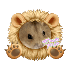 [LINEスタンプ] ハムのおこげちゃん