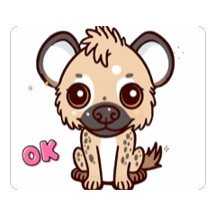 [LINEスタンプ] 犬とハイエナ