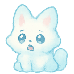 [LINEスタンプ] 雲キツネ Luna