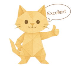[LINEスタンプ] 折りがみネコのきもちスタンプ
