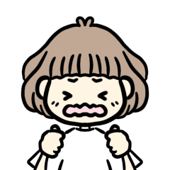 [LINEスタンプ] リアクションボブ女子
