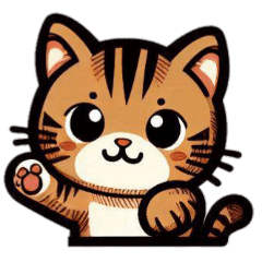 [LINEスタンプ] [アレンジ用]虎猫のマーリー
