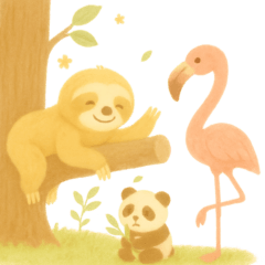 [LINEスタンプ] ナマケモノのスタンプ1