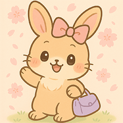 [LINEスタンプ] うさぎのメロディ♪ のんびりスタンプ