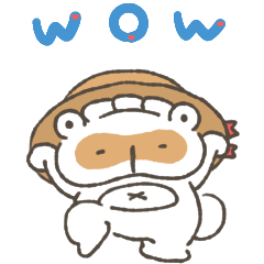 [LINEスタンプ] 動く！餃子のたぬき 夏