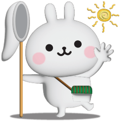 [LINEスタンプ] ☆夏を感じるうさぎのスタンプ☆
