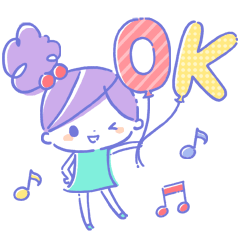 [LINEスタンプ] ちこちゃん＊レトロポップスタンプ