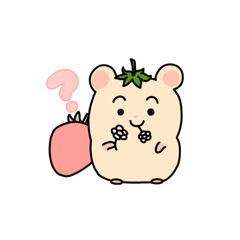 [LINEスタンプ] 食べ盛り！はむんち君 フルーツVer.