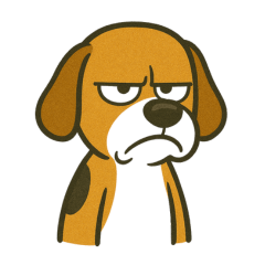 [LINEスタンプ] ビーグルの自己表現