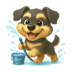 [LINEスタンプ] シュナウザーの日常ERIMINTO33