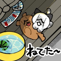 [LINEスタンプ] はさまれポポとププ【夏】
