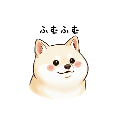 [LINEスタンプ] ぷくっとしばいぬ