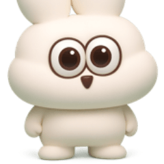 [LINEスタンプ] 3Dで可愛すぎる太っちょうさぎ
