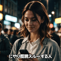 [LINEスタンプ] 既読スルーする人たち