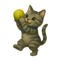 [LINEスタンプ] 色んなテニス猫