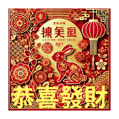 [LINEスタンプ] 台北市 新年快樂 良いお年を