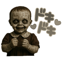 [LINEスタンプ] ホラー映画っぽい子供2