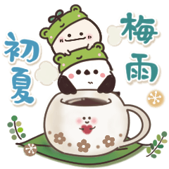 [LINEスタンプ] まるいやつらとトリさん＊梅雨＊初夏