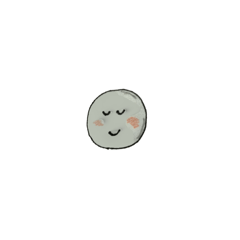 [LINEスタンプ] まるい顔に、全部つまってる！