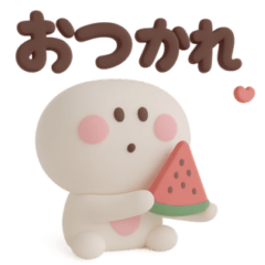[LINEスタンプ] 夏に便利◎3Dちびっこにこりん #1