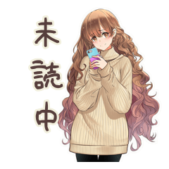 [LINEスタンプ] マイペース女子の未読スルー♡優しさ