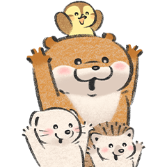 [LINEスタンプ] BIG！可愛い嘘のカワウソ