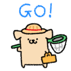 [LINEスタンプ] 田舎の犬. チョング: 夏の暮らし