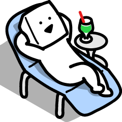[LINEスタンプ] とうふニートの夏