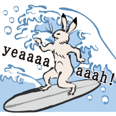 [LINEスタンプ] 鳥獣戯画【サマーなご挨拶】