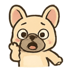 [LINEスタンプ] キュートなフレンチブル表情