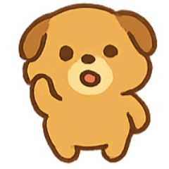 [LINEスタンプ] パンケーキ子犬 Sunny