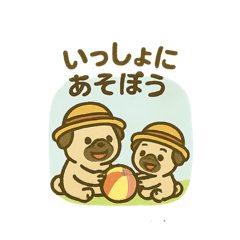 [LINEスタンプ] パグさん日常スタンプ♪