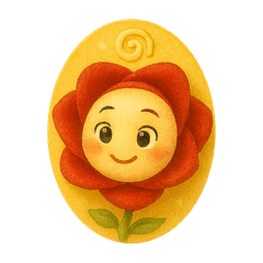 [LINEスタンプ] 花ぽよぽよちゃん②バラ